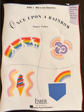 Once Upon a Rainbow by Nancy Faber - Colorful Rainbow Music Book